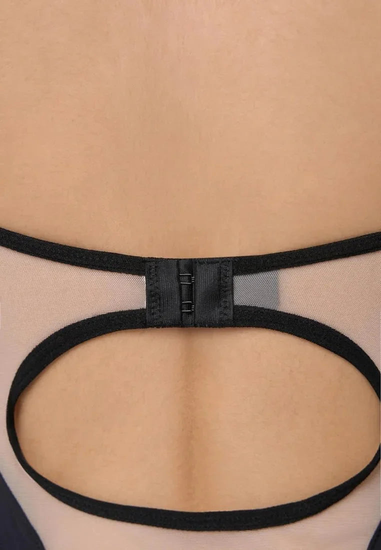Flame - Siyah Bodysuit - Amoriawear.